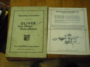 OLIVER CORN MASTER PICKER HUSKER Operating Instructions & Plows Parts List - Picture 1 of 4