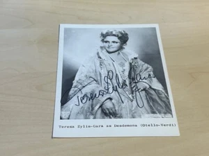 Teresa Zylis-Gara As Desdemona (Otello Verdi) Signed Photo Autograph Vintage - Picture 1 of 2