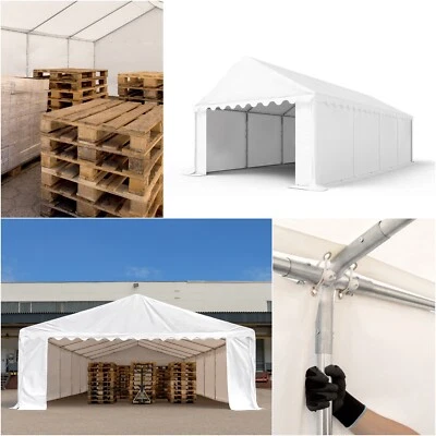 TOOLPORT Lagerzelt 3x2 - 6x12m Zelthalle Zeltgarage Zelt PVC 700 N wasserdicht