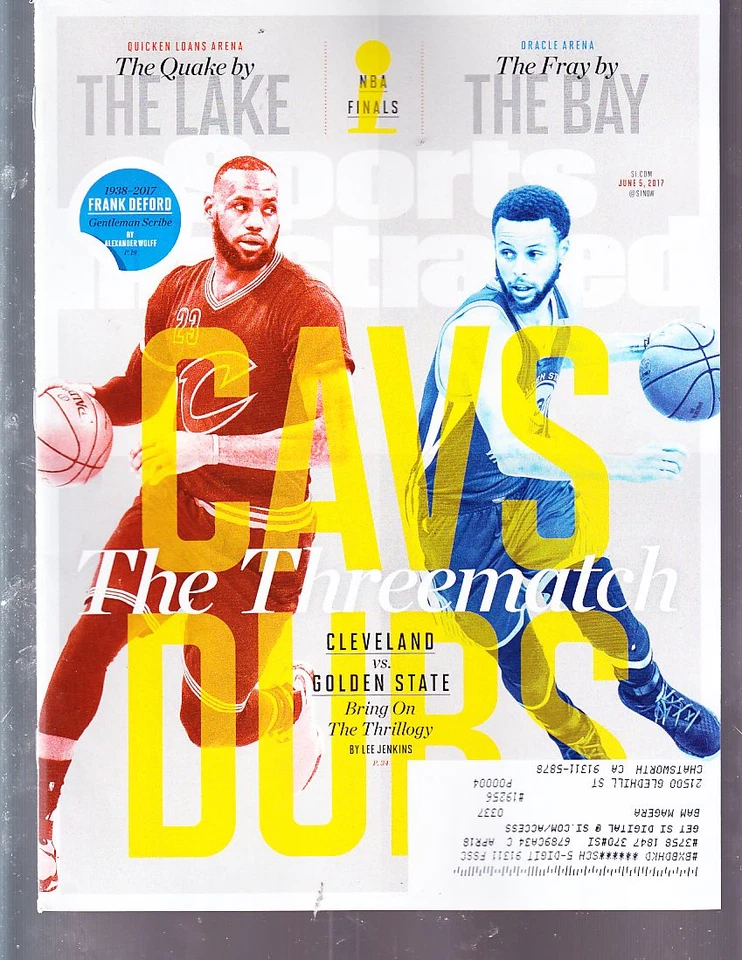 5 de junio de 2017 Steph Curry Warriors vs. LeBron James Cavs Sports Illustrated  Foto 1 de 1