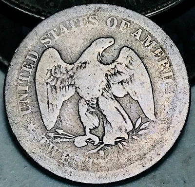 1875 S Twenty Cent Piece 20C Ungraded Circulated 90% Silver US Coin CC25205 - Image 1 of 4