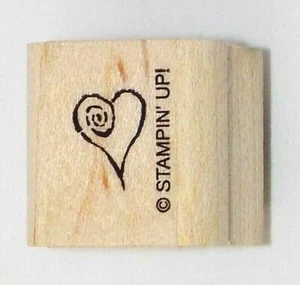 Stampin' Up! Herz Stempel aus dem Set "Merci Stempel" 0,75" x 0,75" - Bild 1 von 2