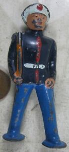 Vintage Lead Barclay Pod Foot Soldier Navy Blue Man