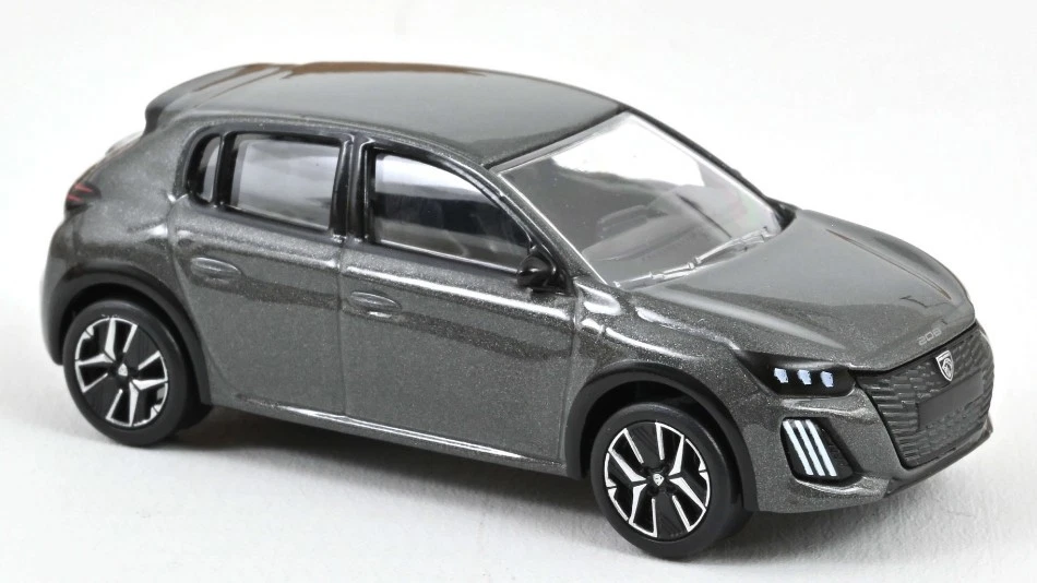 Modellino auto scala 1:64 Norev PEUGEOT 208 2024 GREY modellismo collezione - Immagine 1 di 1