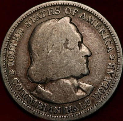 1893 Columbian Expo Silver Commemorative Half Dollar - Image 1 of 2
