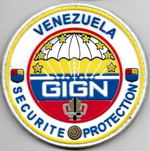 VENEZUELA SECURITE PROTECTION Botschaft GIGN Police PVC Polizei Abzeichen Patch - Bild 1 von 3