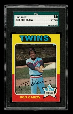 1975 Topps Set-Break #600 Rod Carew SGC 6 EX/NM - Image 1 of 3