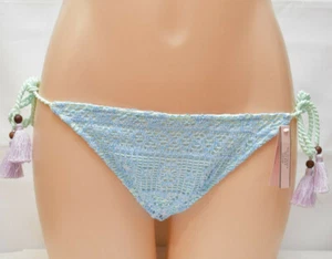 Corbata lateral inferior de bikini de natación VICTORIA'S SECRET, color azul cielo, talla mediana - Imagen 1 de 4