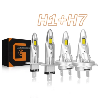 Faros LED haz alto y bajo bombillas súper blancas para Mercedes-Benz S420 1995-1999 Foto 1 de 4