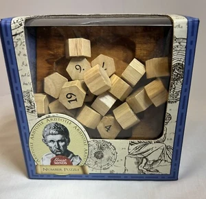 Professor Puzzle LTD Great Minds Aristotle's Number Puzzle Gift Wood - Picture 1 of 5