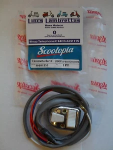 Lambretta Scootopia S3 SX TV LI SPECIAL WEISS KNOPF OSAM LICHTSCHALTER.. - Bild 1 von 2