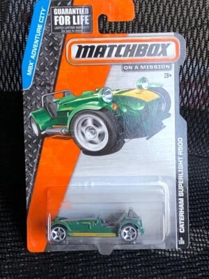 MATCHBOX ON A MISSION MBX Adventure City Caterham Superlight R500 Green - NEW - Image 1 of 4