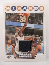 Gilbert Arenas 2008-09 Topps Chrome All-Star Weekend GU Jersey Wizards