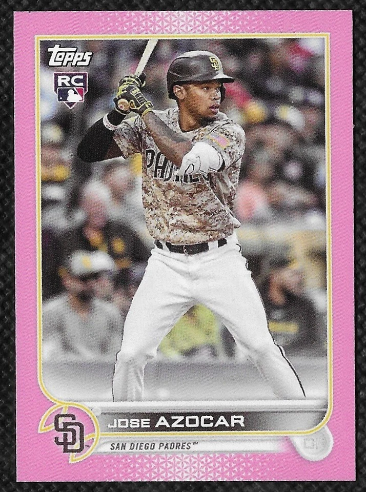 2022 Topps Mini Pink Rookie #US280 Jose Azocar /25 Padres Numbered Parallel SSP - Image 1 of 2