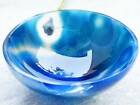 Natural Large Blue Onyx Bowl Handcarved Gemstone Agate Crystal Onyx Bowl 3-4"