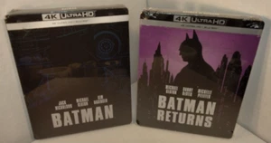 Batman 1989 + Batman Returns 1992 4K Steelbooks-EU IMPORT-NEW - Box Shipping - Picture 1 of 12