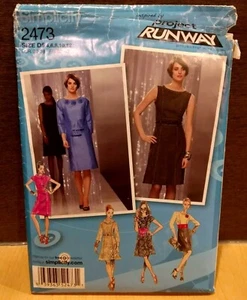 Simplicity Schnittmuster 2473 Misses Kleid schmal oder ausgestellt Rock Größe D5 4-12 - Bild 1 von 4