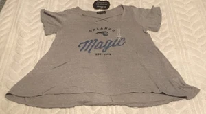 Orlando Magic Womens Criss Cross Front Shirt Medium Gameday Couture Gray NBA NWT - Picture 1 of 9