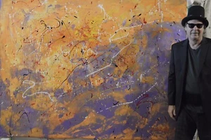 Original,  Mark Little,Acrylic Painting 81” X 62” Extra Large,Abstract,Modern,XL - Picture 1 of 12