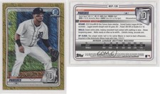 2020 Bowman Chrome Prospects Gold Shimmer Refractor /50 Isaac Paredes #BCP-120