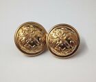 Genuine Military Issue X2 General Rank Insignia Gold Ring Back Buttons V477