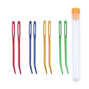 8PCS Yarn Needle,Weaving Needle Tapestry Needle Bent Needles for Crochet Eye DU9 - Picture 1 of 10