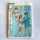 Vtg 1960s Tammy Doll Dress-Alike Pattern Girl Size 12 Dress Simplicity 5859
