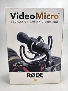 Rode VideoMicro Compact On-Camera Microphone with Rycote Lyre Shock Mount - Picture 1 of 9