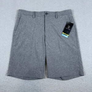 PGA Tour Mens Flat Front Stretch Golf Shorts 33 Grey And Navy (Lot Of 2) - Picture 1 of 17