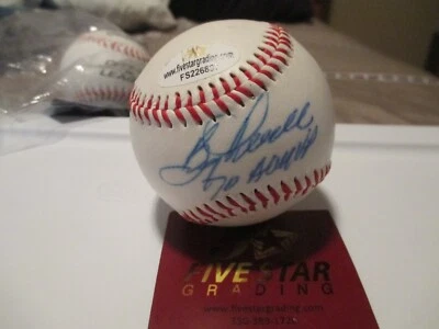 Bola de beisebol logotipo autografada da liga principal de beisebol Boog Powell "All Time Great" Baltimore Orioles - Imagem 1 de 2