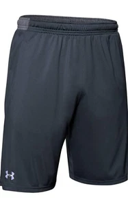 Under Armour Mens Locker 9In Pocketed Medium Steel Gray Sports Workout Active - Picture 1 of 5