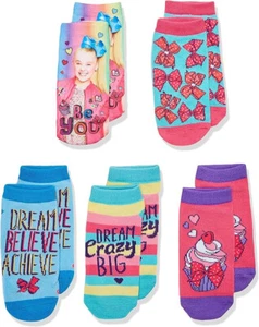 Jojo Siwa Girls 5 Pack Shorty Socks Size 6-8.5 - Picture 1 of 3