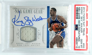 /75 Kenny Walker PSA 10 AUTO PATCH 2014-15 National Treasures Jersey Autograph