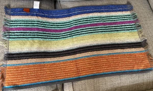 Missoni striped hand towel NEW beautiful designer colours cotton - Picture 1 of 2