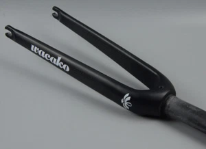 Full Carbon Fiber Fork Rigid BMX Bike Fork 14/16/18/20/22 in Bicycle Fork 1-1/8" - Picture 1 of 15