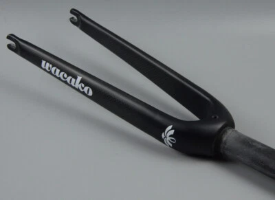 1-1/8 in Carbon Fiber BMX Bicycle Forks Rigid Bike Fork C Clamp Fork 18/20/22 in - Image 1 of 4