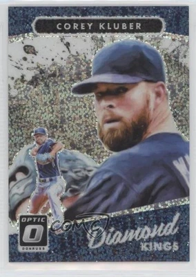 2017 Donruss Optic Diamond Kings Panini Rewards White Sparkle Prizm Corey Kluber - Image 1 of 2