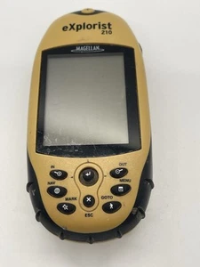 Magellan eXplorist 210 Handheld GPS Unit Yellow & Black – For Parts or Repair - Picture 1 of 8