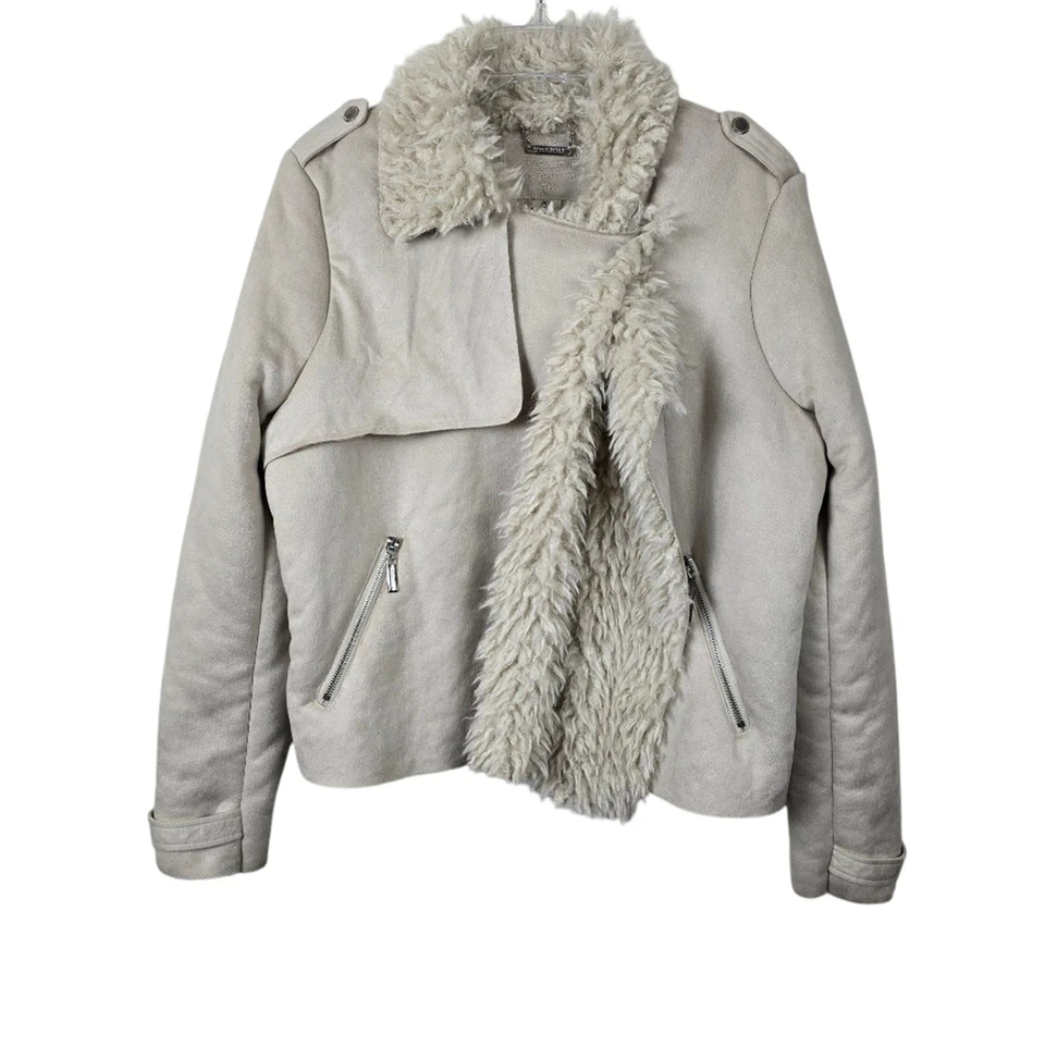 Chaqueta corta Joujou imitación gamuza cuero y piel moto motocicleta Penny Lane XL Foto 1 de 4