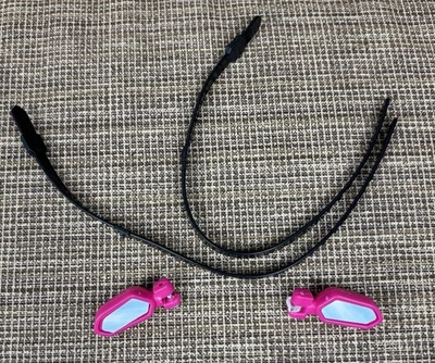 Barbie Convertible 2016 Piezas Repuesto 2 Cinturones de Seguridad Negro y 2 Espejos Laterales Foto 1 de 4