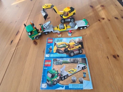 LEGO CITY: Excavator Transporter (4203) 100% Complete With Manuals.  No Box. - Image 1 of 4