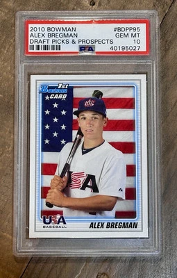 2010 Bowman Draft Picks Prospects - #BDPP95 Alex Bregman PSA 10 MT Rookie Astros — 第 1/2 张图片