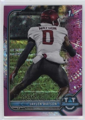 2021 Bowman U Chrome Prospects Fuchsia Mini-Diamond Refractor /150 Jaylen Watson - Image 1 of 2