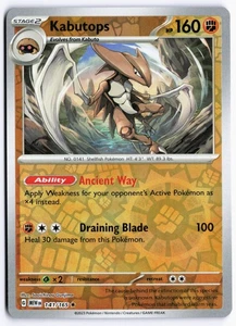 Kabutops Reverse Holo SV: Scarlet & Violet 151 141/165 NM - Picture 1 of 2