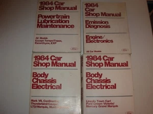 1984 Ford Cars Service Manuals - 4 volumes , see listing - Picture 1 of 5