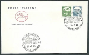 1985 ITALIEN FDC CAVALLINO CASTELLI SPULE 450 + 50 LIRE KEIN ANKUNFTSSTEMPEL - CV1985 - Bild 1 von 1