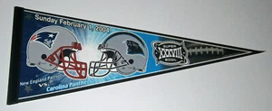 2004 New England Patriots vs Carolina Panthers Super Bowl 38 pennant SB XXXVIII - Picture 1 of 1