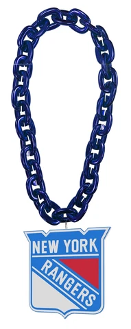New York Rangers NHL Fan Chain 10 Inch 3D Foam Magnet Necklace Cover