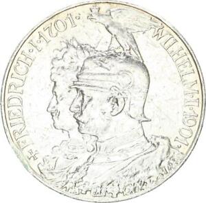 Preußen Wilhelm II. 5 Mark 1901 A 200 Jahre Königreich Silber f. ss/ss J 106
