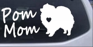 Calcomanía adhesiva Pomerania mamá perro ventana coche o camión computadora portátil - Imagen 1 de 32